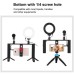 Набор блогера Puluz 4in1 (ring light, mount, phone holder, microphone) (PKT3028)