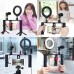Набор блогера Puluz 4in1 (ring light, mount, phone holder, microphone) (PKT3028)