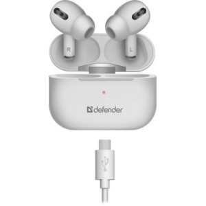 Наушники Defender Twins 636 TWS Pro Bluetooth White (63636)