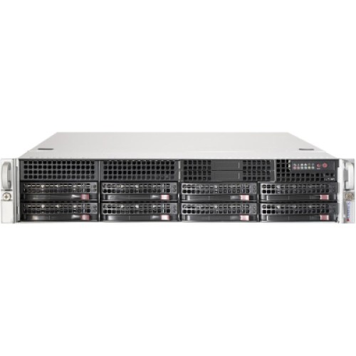 Корпус для сервера Supermicro 2U 8xHotSwap SAS/SATA, EE-ATX 800W HS RM Black (CSE-825TQC-R802LPB)