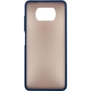 Чехол для мобильного телефона Dengos Matt POCO X3, blue (DG-TPU-MATT-69)