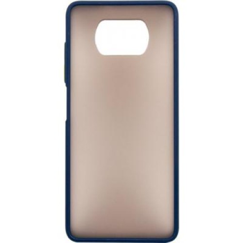 Чехол для мобильного телефона Dengos Matt POCO X3, blue (DG-TPU-MATT-69)