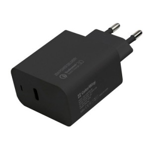 Зарядное устройство ColorWay Power Delivery Port USB Type-C (20W) black (CW-CHS023PD-BK)