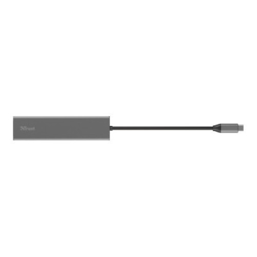 Концентратор Trust HALYX FAST 3USB+CARD READER USB-C ALUMINIUM (24191_TRUST)