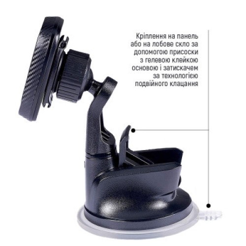 Универсальный автодержатель ColorWay Dashboard-1 (360 rotation) magnetic Gray (CW-CHM06-GR)