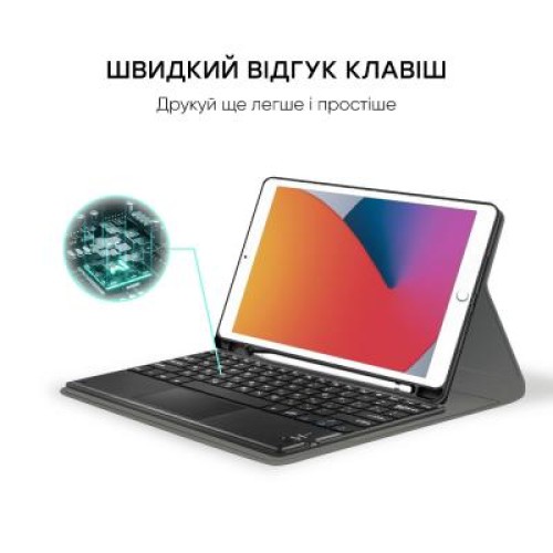 Чехол для планшета AirOn Premium iPad 10.2" 2019/2020/2021 7/8/9th Gen Air 3 Kbd+Tch (4822352781058)