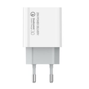 Зарядний пристрій ColorWay Power Delivery Port USB Type-C (20W) V2 white (CW-CHS026PD-WT)