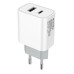 Зарядное устройство ColorWay Type-C PD + USB QC3.0 (20W) V2 white (CW-CHS025QPD-WT)