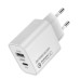 Зарядное устройство ColorWay Type-C PD + USB QC3.0 (20W) V2 white (CW-CHS025QPD-WT)