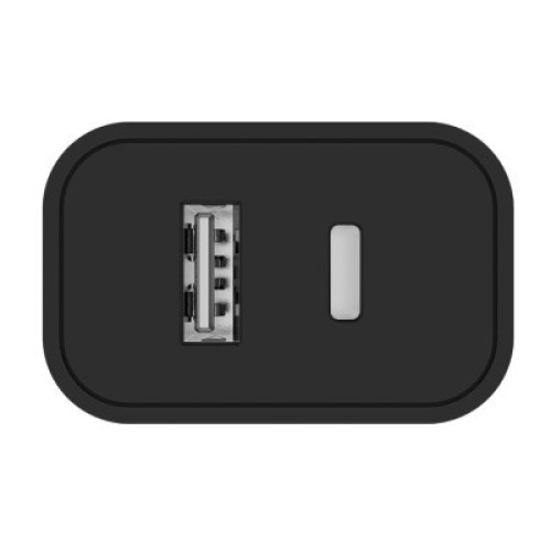 Зарядное устройство ColorWay Type-C PD + USB QC3.0 (20W) V2 black (CW-CHS025QPD-BK)