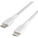 Дата кабель USB Type-С to Lightning 2.0m white Belkin (CAA004BT2MWH)