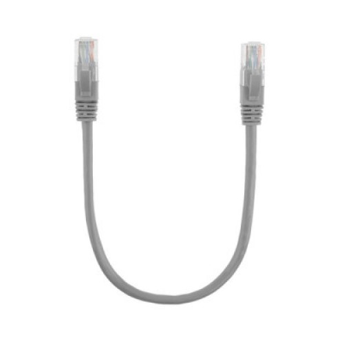 Патч-корд Ritar 0.3м, UTP, cat.5e, CU, grey (PCR-CU/0.3G / 01135)