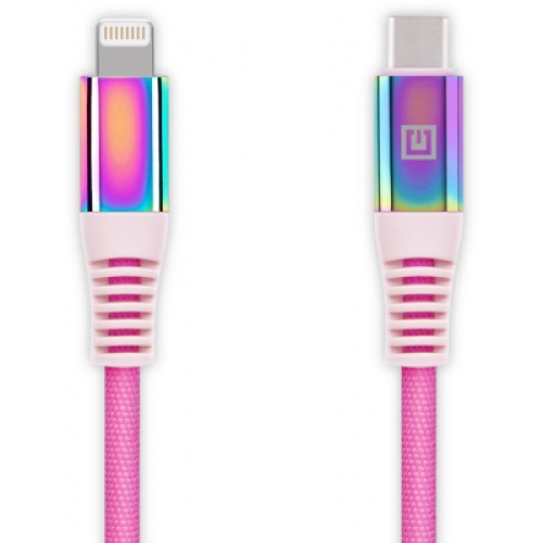 Дата кабель USB-C to Lightning 1.0m MFI Rainbow REAL-EL (EL123500054)