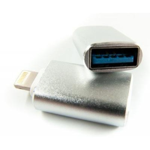 Переходник OTG USB - Lightning grey Dengos (ADP-016)