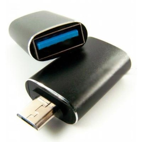 Переходник OTG USB - Micro-USB black Dengos (ADP-017)