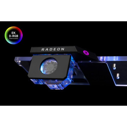 Фитинг для СЖО Ekwb EK-Quantum Scalar Flow Indicator Bottom-To-Top D-RGB - Black (3831109829738)