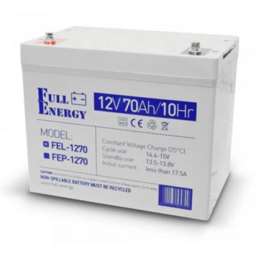 Батарея к ИБП Full Energy 12В 70Ач (FEL-1270) Батарея к ИБП Full Energy 12В 70Ач (FEL-1270)