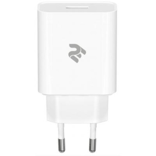 Зарядное устройство 2E USB Wall Charger QC3.0 DC5V/3A, Max 18W, white (2E-WC1USB18W-W)