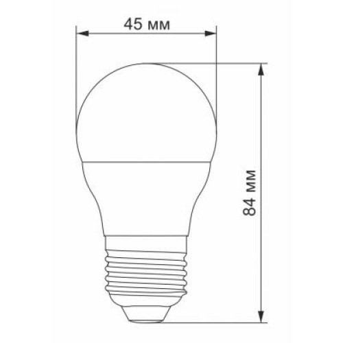 Лампочка Videx G45e 3.5W E27 4100K 220V (VL-G45e-35274)