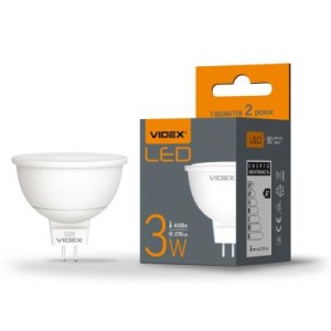 Лампочка Videx MR16e 3W GU5.3 4100K 220V (VL-MR16e-03534)