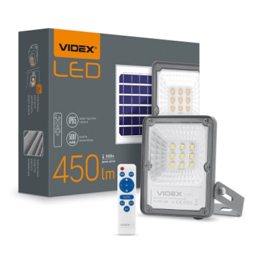 Прожектор Videx LED прожектор автономный 10W 5000K 3.2 V (VL-FSO-205)