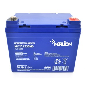Батарея к ИБП Merlion EURO AGM 12 V 33 Ah (MLTS12330M6/ GP12330M6)