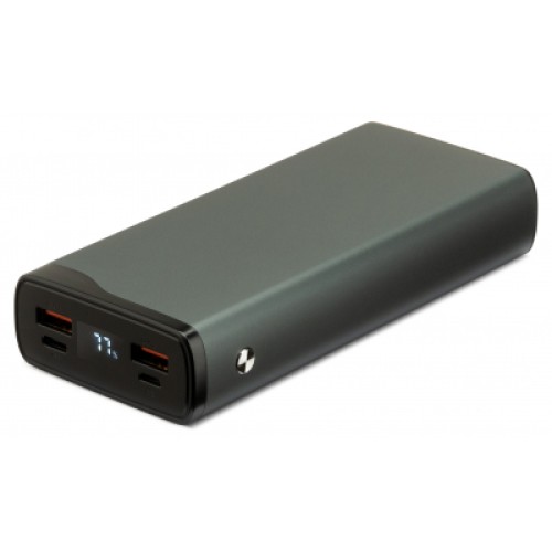 Батарея универсальная Vinga 20000 mAh QC3.0+PD 3 ports LCD metal (VPB2QPALD)