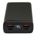 Батарея универсальная Vinga 20000 mAh QC3.0+PD 3 ports LCD metal (VPB2QPALD)