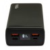 Батарея универсальная Vinga 30000 mAh QC3.0+PD 3 ports LCD metal 20W (VPB3QPALD)
