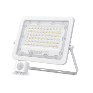 Прожектор Videx LED  50W 5000K с датчиком движения (VL-F2e505W-S)