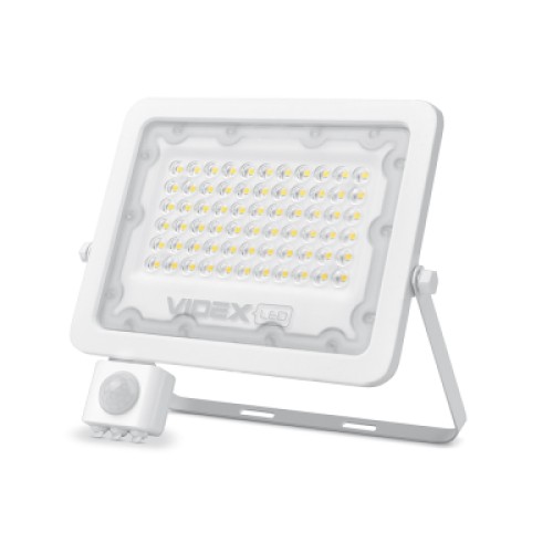 Прожектор Videx LED  50W 5000K с датчиком движения (VL-F2e505W-S)