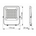 Прожектор Videx LED  PREMIUM 30W 5000K 220V Gray (VL-F2-305G-N)