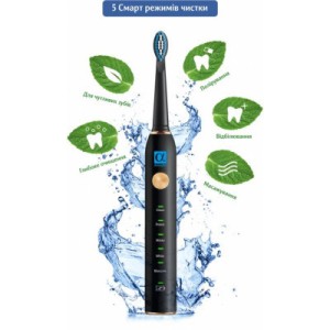 Електрична зубна щітка AHealth SMART SONIC SMILE 1 black (AHsss1b)
