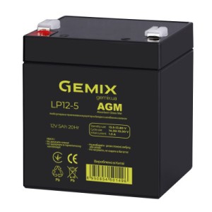 Батарея к ИБП Gemix LP 12В 5Ач (LP12-5)