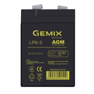Батарея к ИБП Gemix 6В 5Ач (LP6-5)