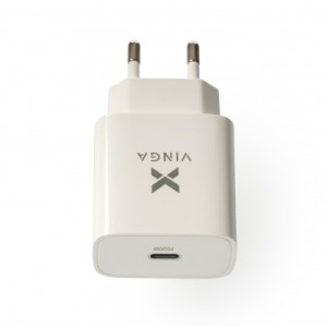 Зарядное устройство Vinga PD Type-C 20W Charger white (VWCPDC)