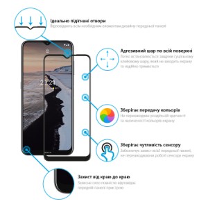 Стекло защитное Global Full Glue Nokia G10/G20 (1283126512360)