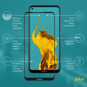 Стекло защитное Piko Full Glue Nokia 3.4 (1283126511530)