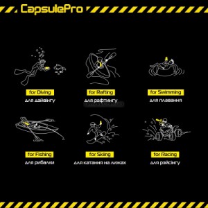 Чохол до мобільного телефона Armorstandart CapsulePro Waterproof Floating Case Black (ARM59232)