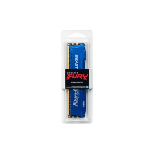 Модуль памяти для компьютера DDR3 8GB 1600 MHz Fury Beast Blue Kingston Fury (ex.HyperX) (KF316C10B/8)
