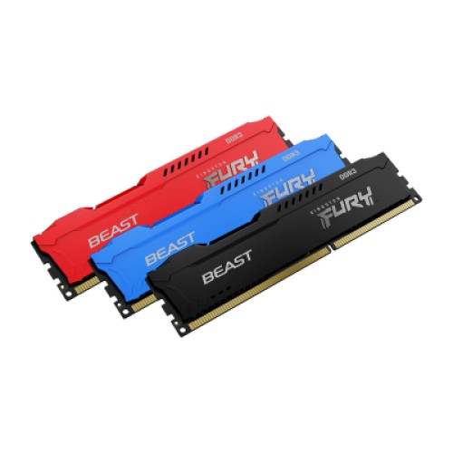 Модуль памяти для компьютера DDR3 8GB 1600 MHz Fury Beast Blue Kingston Fury (ex.HyperX) (KF316C10B/8)