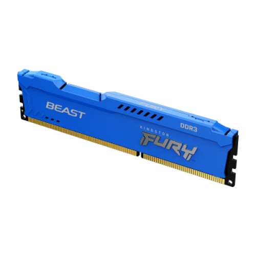 Модуль памяти для компьютера DDR3 8GB 1600 MHz Fury Beast Blue Kingston Fury (ex.HyperX) (KF316C10B/8)