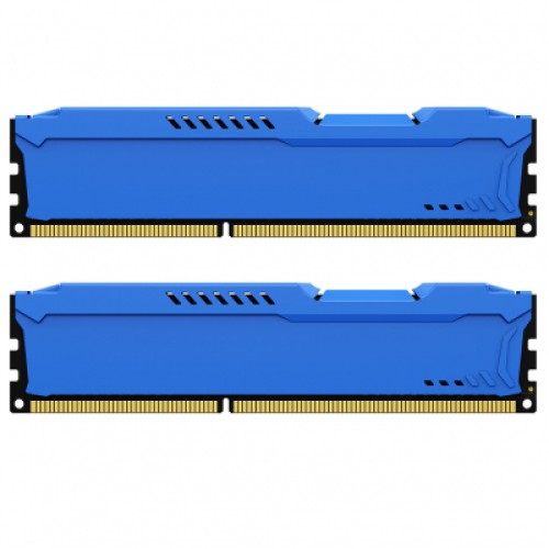 Модуль памяти для компьютера DDR3 8GB (2x4GB) 1600 MHz Fury Beast Blue Kingston Fury (ex.HyperX) (KF316C10BK2/8)