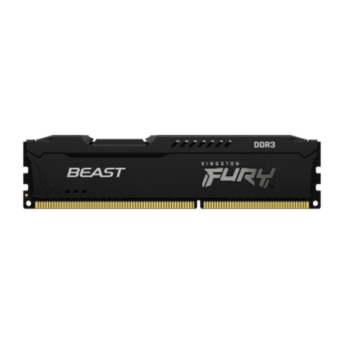 Модуль памяти для компьютера DDR3 8GB 1866 MHz Fury Beast Black Kingston Fury (ex.HyperX) (KF318C10BB/8)