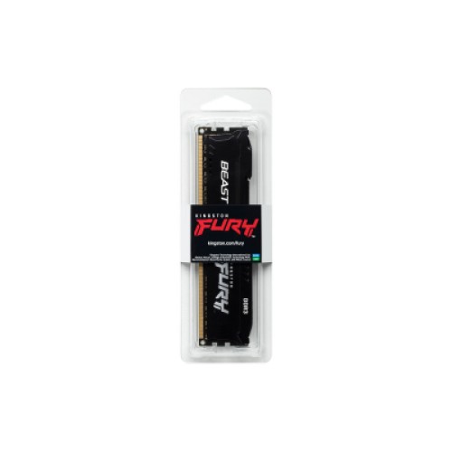 Модуль памяти для компьютера DDR3 8GB 1866 MHz Fury Beast Black Kingston Fury (ex.HyperX) (KF318C10BB/8)