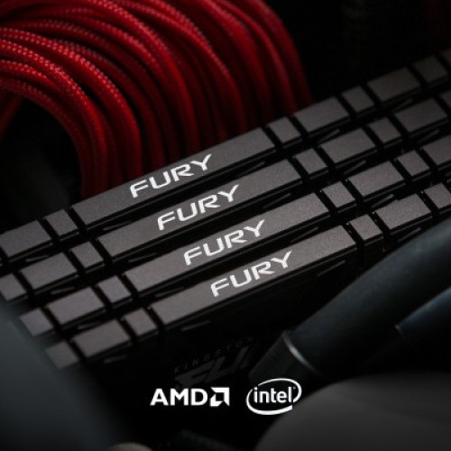 Модуль памяти для компьютера DDR4 16GB (2x8GB) 3600 MHz Fury Renegade Black Kingston Fury (ex.HyperX) (KF436C16RBK2/16)