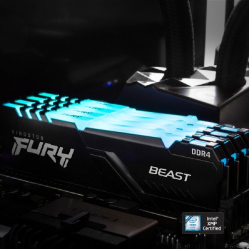Модуль памяти для компьютера DDR4 16GB 3600 MHz Fury Beast RGB Kingston Fury (ex.HyperX) (KF436C18BBA/16)