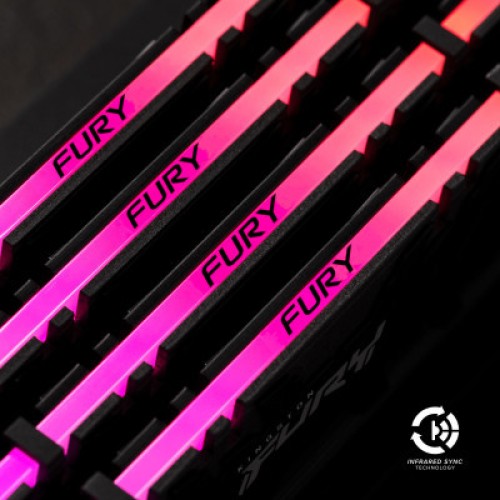 Модуль памяти для компьютера DDR4 8GB 4000 MHz Fury Renegade RGB Kingston Fury (ex.HyperX) (KF440C19RBA/8) Модуль памяти для компьютера DDR4 8GB 4000 MHz Fury Renegade RGB Kingston Fury (ex.HyperX) (KF440C19RBA/8)