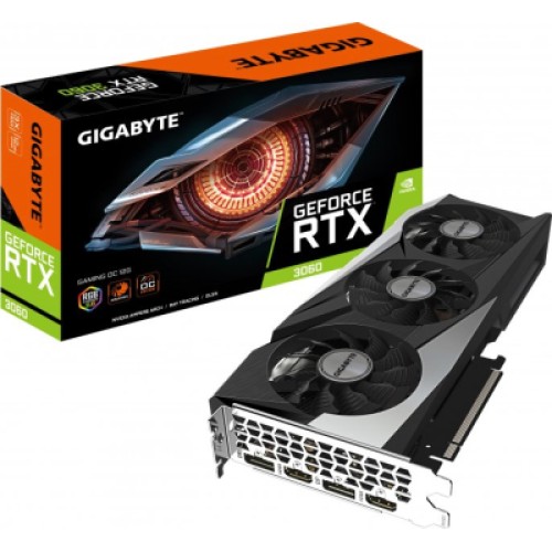 Видеокарта GIGABYTE GeForce RTX3060 12Gb GAMING OC 2.0 LHR (GV-N3060GAMING OC-12GD 2.0)