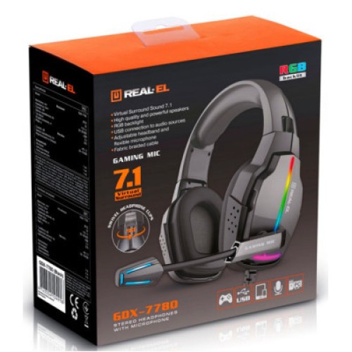 Наушники REAL-EL GDX-7780 Black